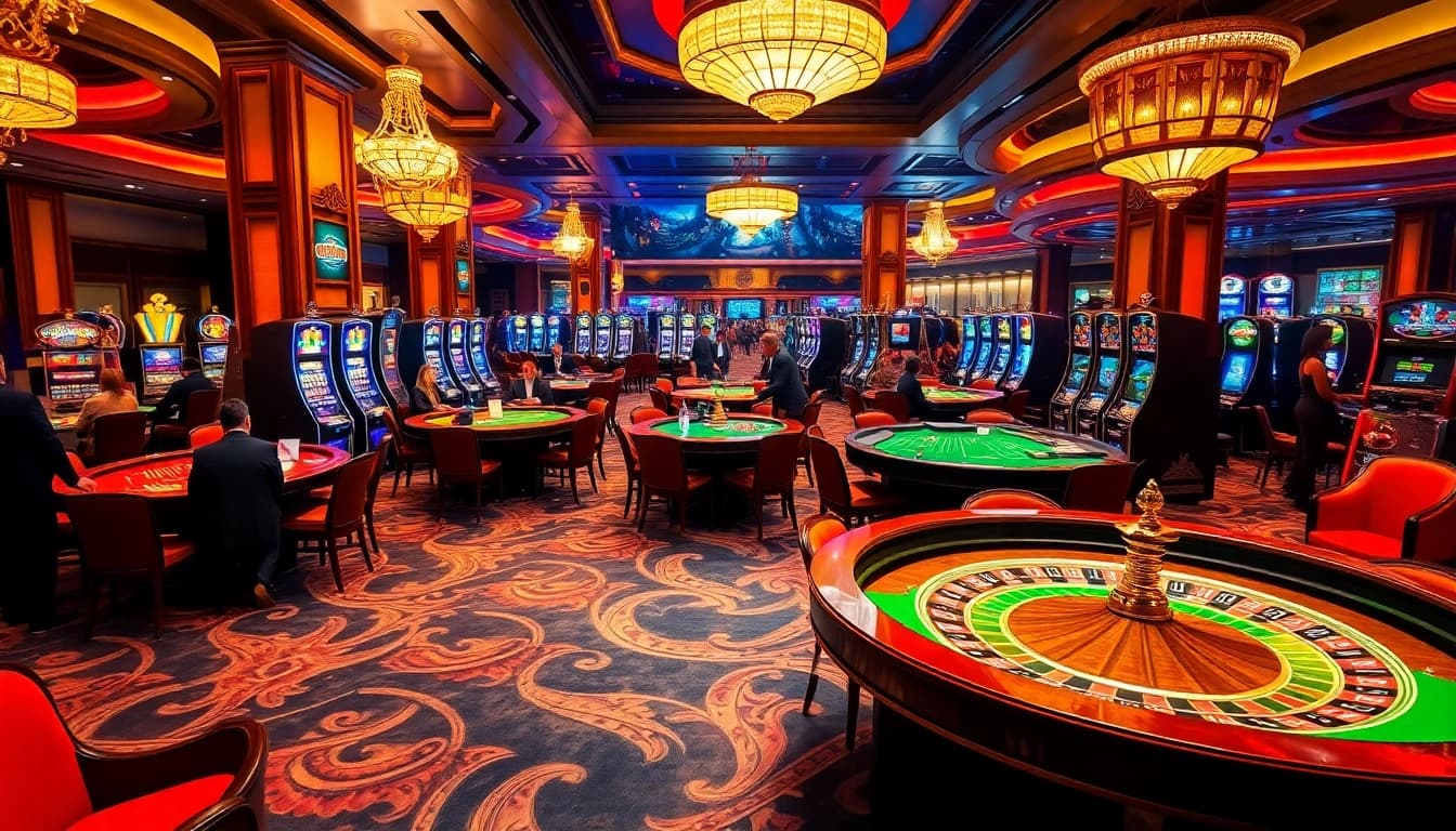 Experience the excitement of QQ88 online with players engaged in thrilling casino games.