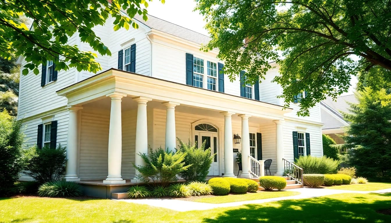 Enhance your home with a colonial home addition featuring classic architectural details.
