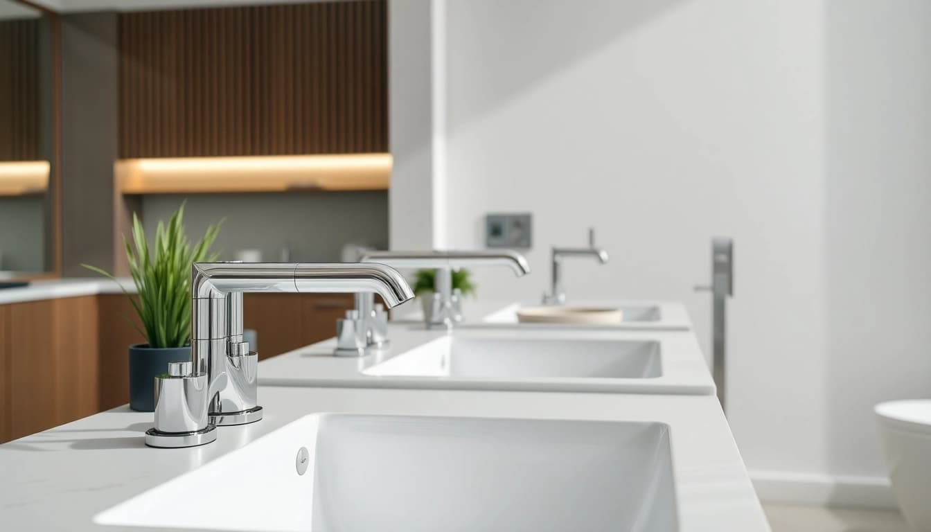 Innovative sonni sanitär fixtures showcased in a stylish bathroom design.
