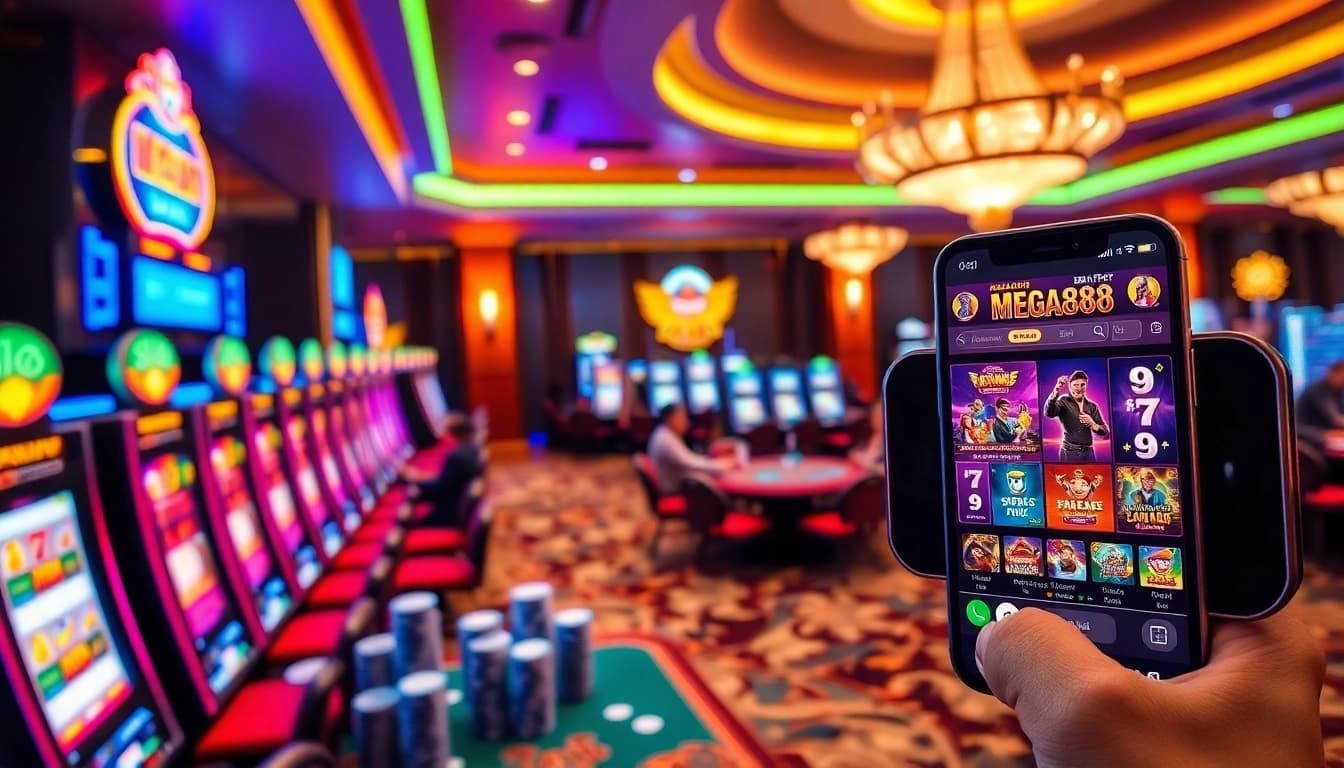 Experience the thrill of mega888 original download with vibrant slot machines and casino excitement.