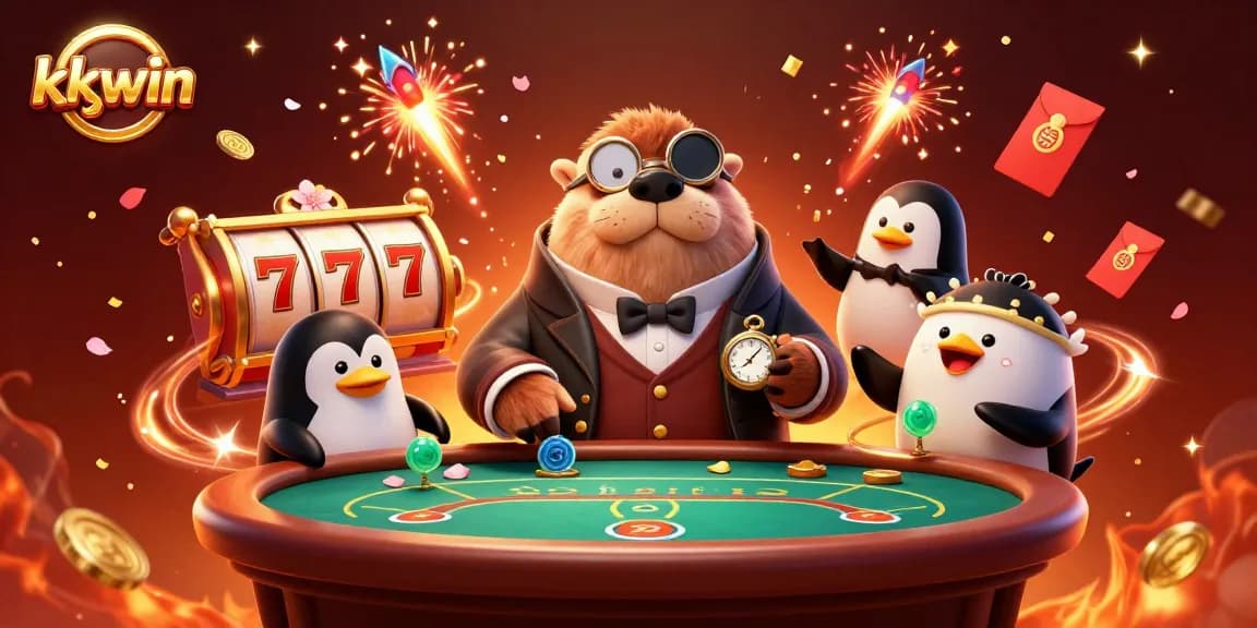 Bet big with kkwin at an underwater poker game featuring lively characters and colorful elements.