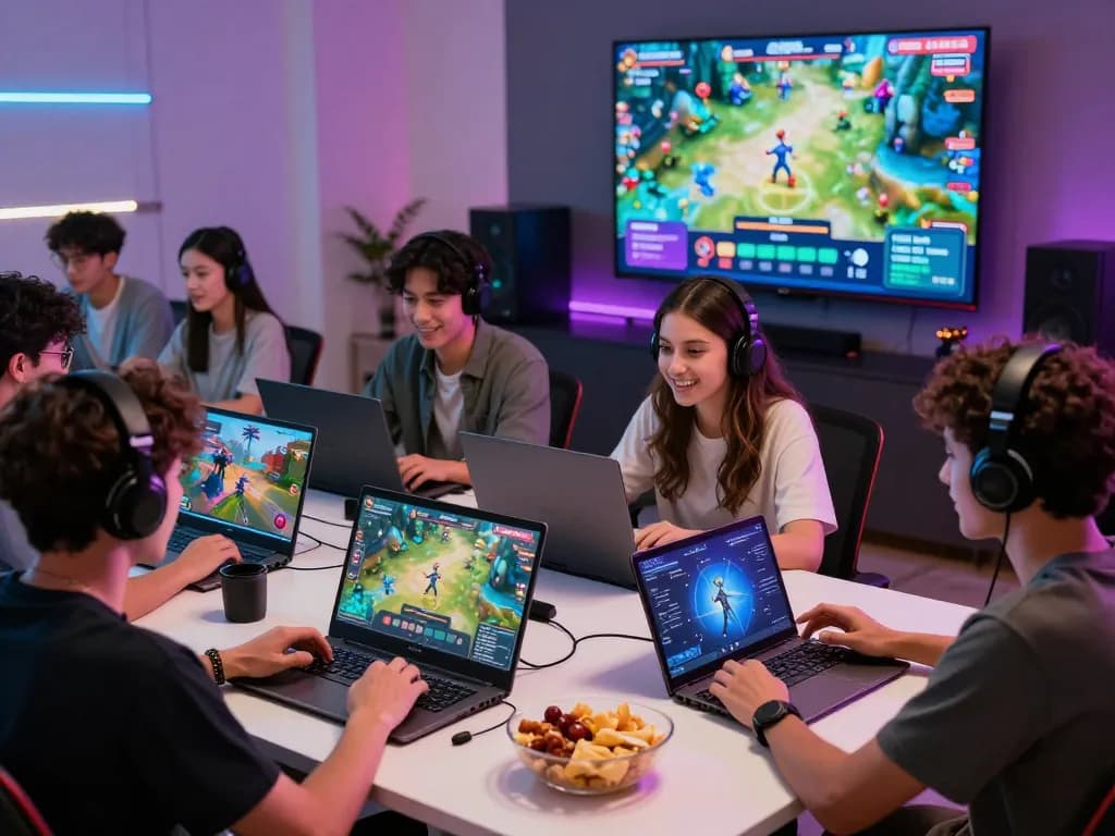 Friends enjoying gaming sessions together at 333win online platform, showcasing interactive user engagement and vibrant gaming atmosphere.