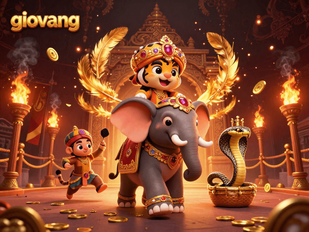 Join the excitement of giovang with thrilling gambling elements and dynamic characters in a vibrant casino scene.