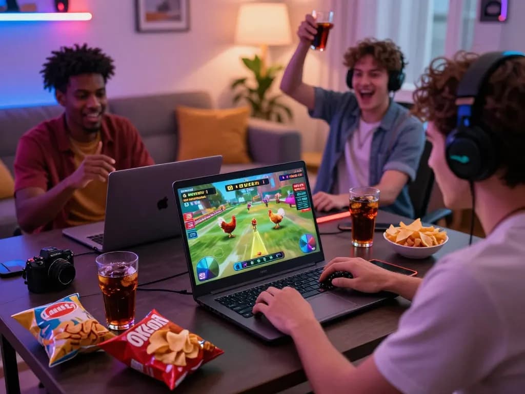 Engaging online gaming moment at OKE179 showcasing chicken fighting players in a lively atmosphere