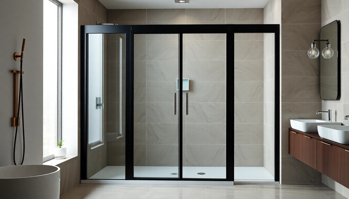 Transform your bathroom with stylish black frame shower doors, showcasing sleek modern designs and elegant finishes.