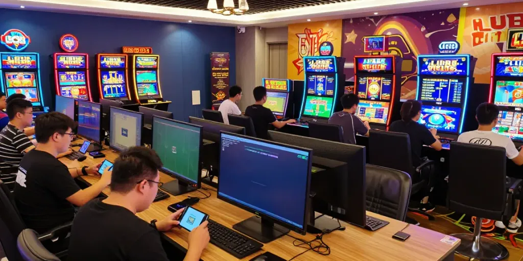 Exciting LU88 online gaming platform with diverse players enjoying various games.