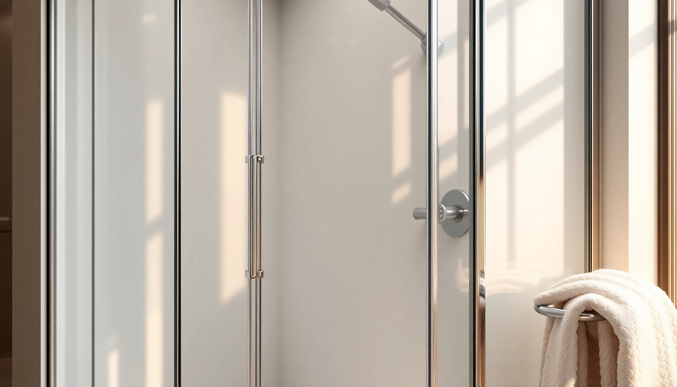 Erleben Sie die sonni Duschkabine 90x90 mit eleganten Akzenten und transparenten Glaselementen.