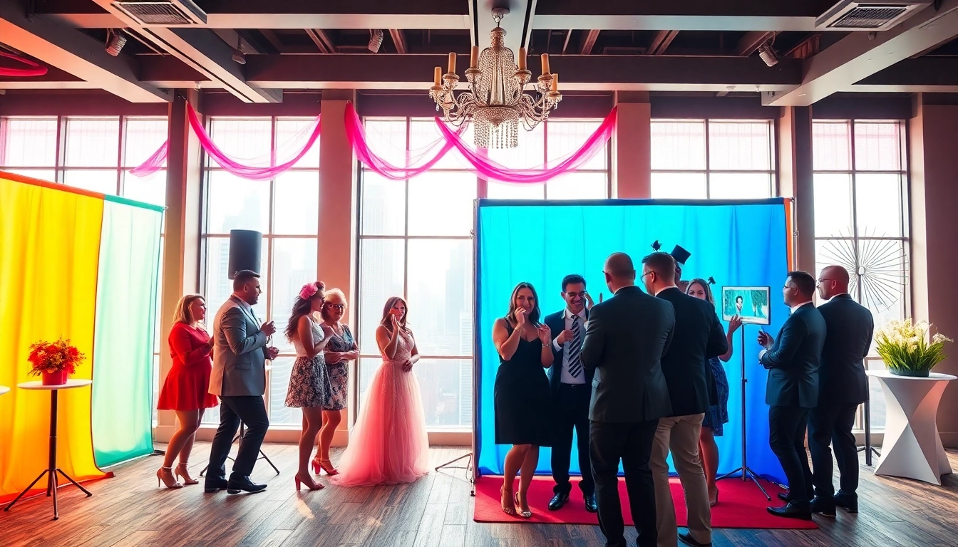 Capture the joy of using a photo booth rental Chicago at a vibrant event.