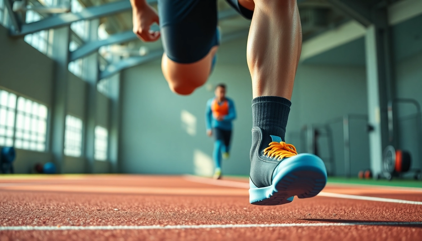 Best ankle brace for supination showcased on an athlete during training
