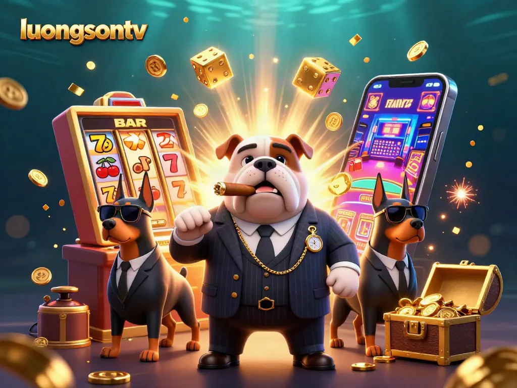 Experience thrilling gambling excitement with luongsontv’s animated jackpot scene featuring captivating casino elements.