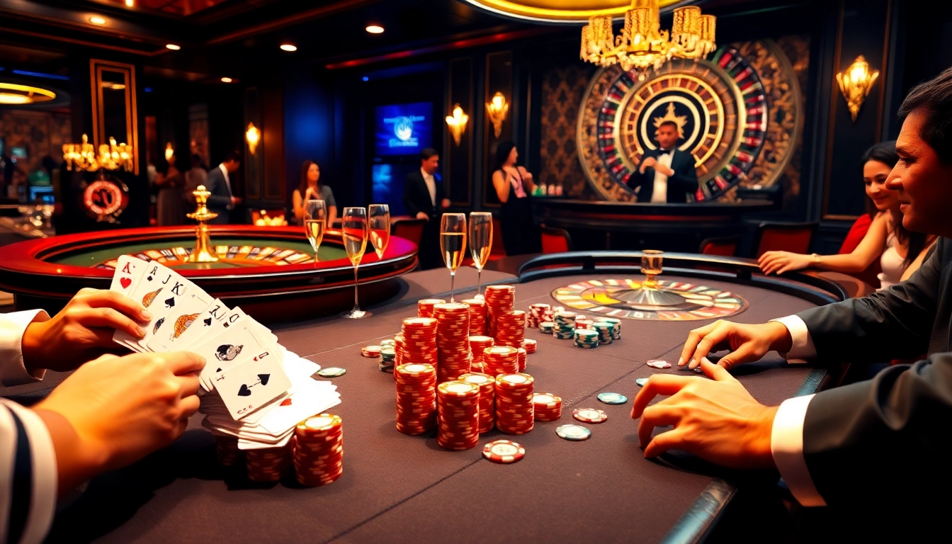 Exciting poker game at a luxury casino, representing strategies from 8day.cn.com.
