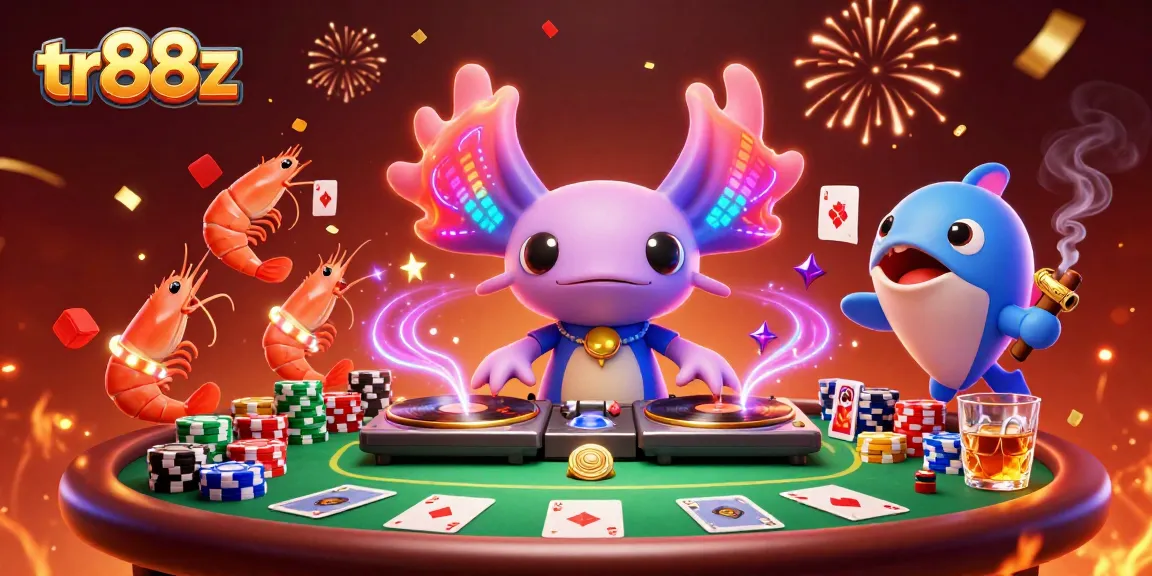 Engage in thrilling poker action at tr88z with colorful characters and captivating game elements.