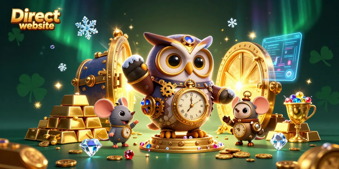 Experience the excitement of the Direct website with steampunk characters and dazzling casino treasures.