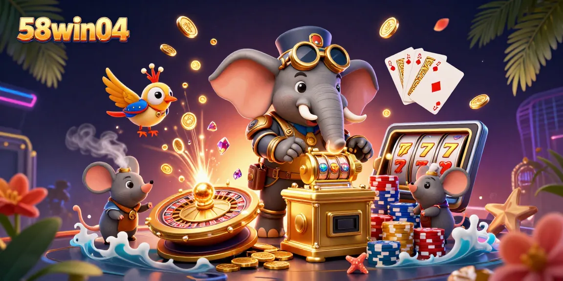 Engage in exciting gameplay at 58win04 with vibrant slot machines and captivating casino elements.