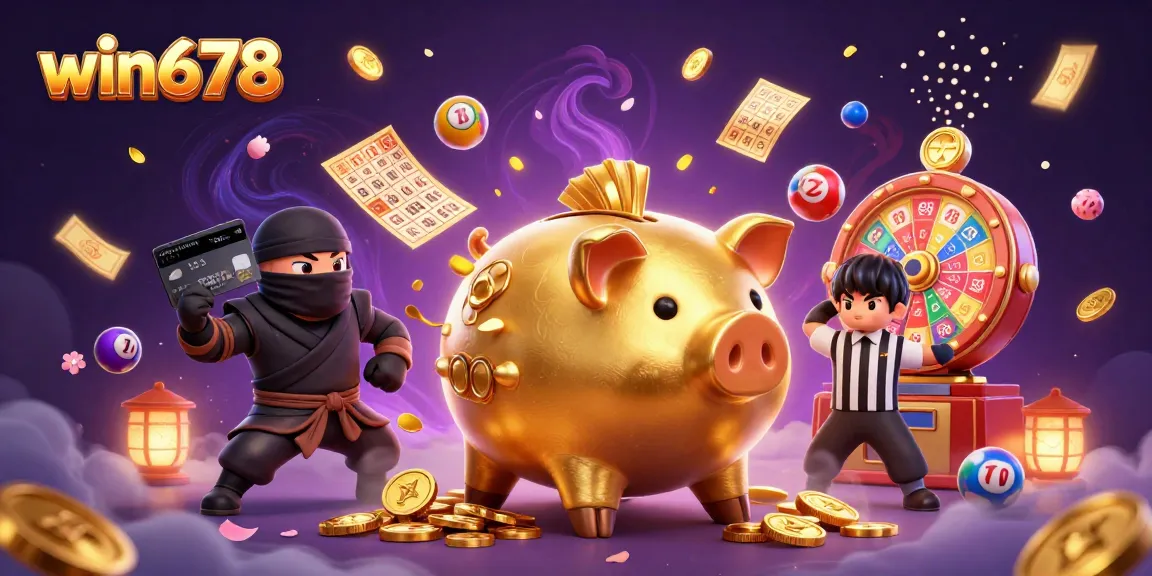 Experience the exciting atmosphere of win678 with a dynamic digital illustration of thrilling casino gaming.